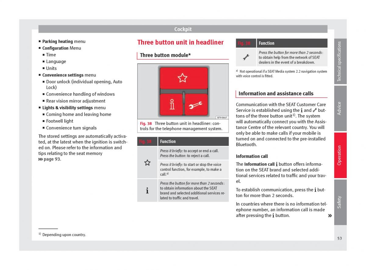 Seat Alhambra II 2 owners manual / page 55