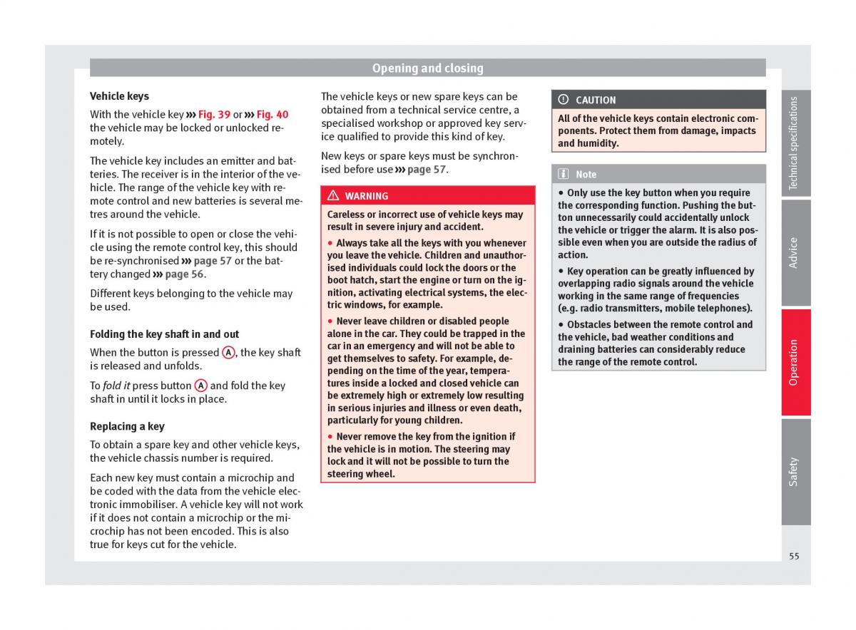 Seat Alhambra II 2 owners manual / page 57