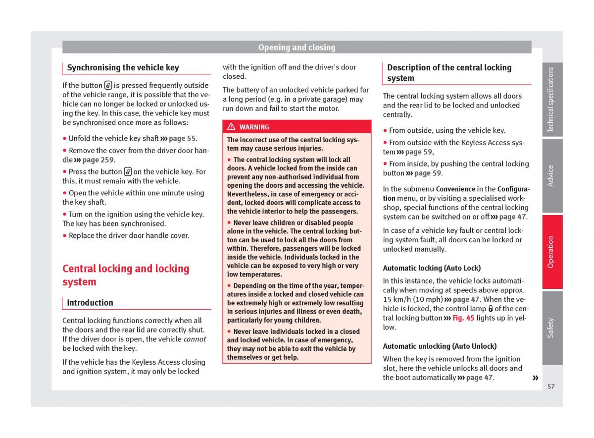 Seat Alhambra II 2 owners manual / page 59