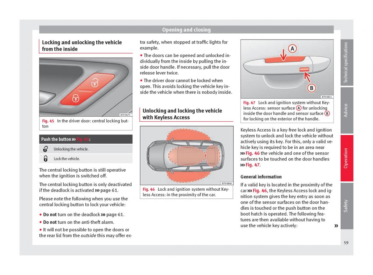 Seat Alhambra II 2 owners manual / page 61