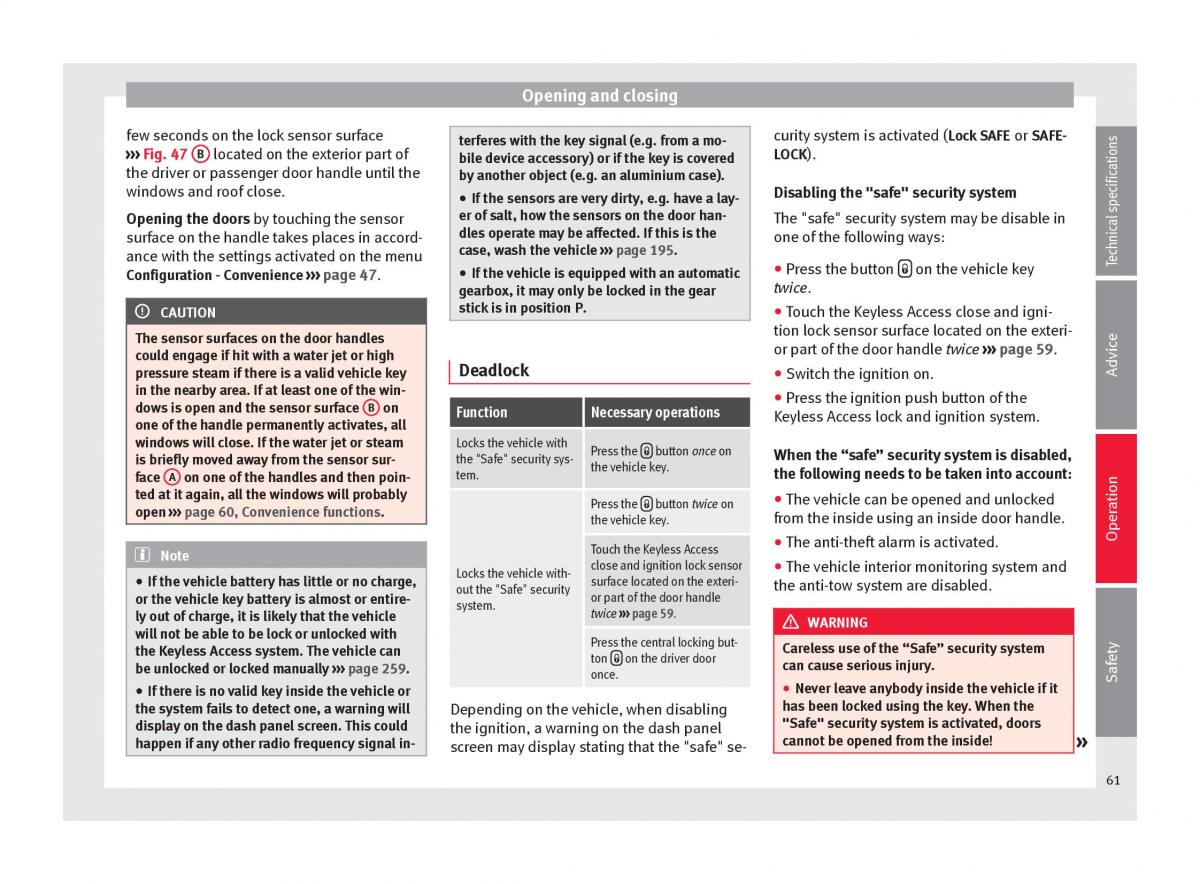 Seat Alhambra II 2 owners manual / page 63