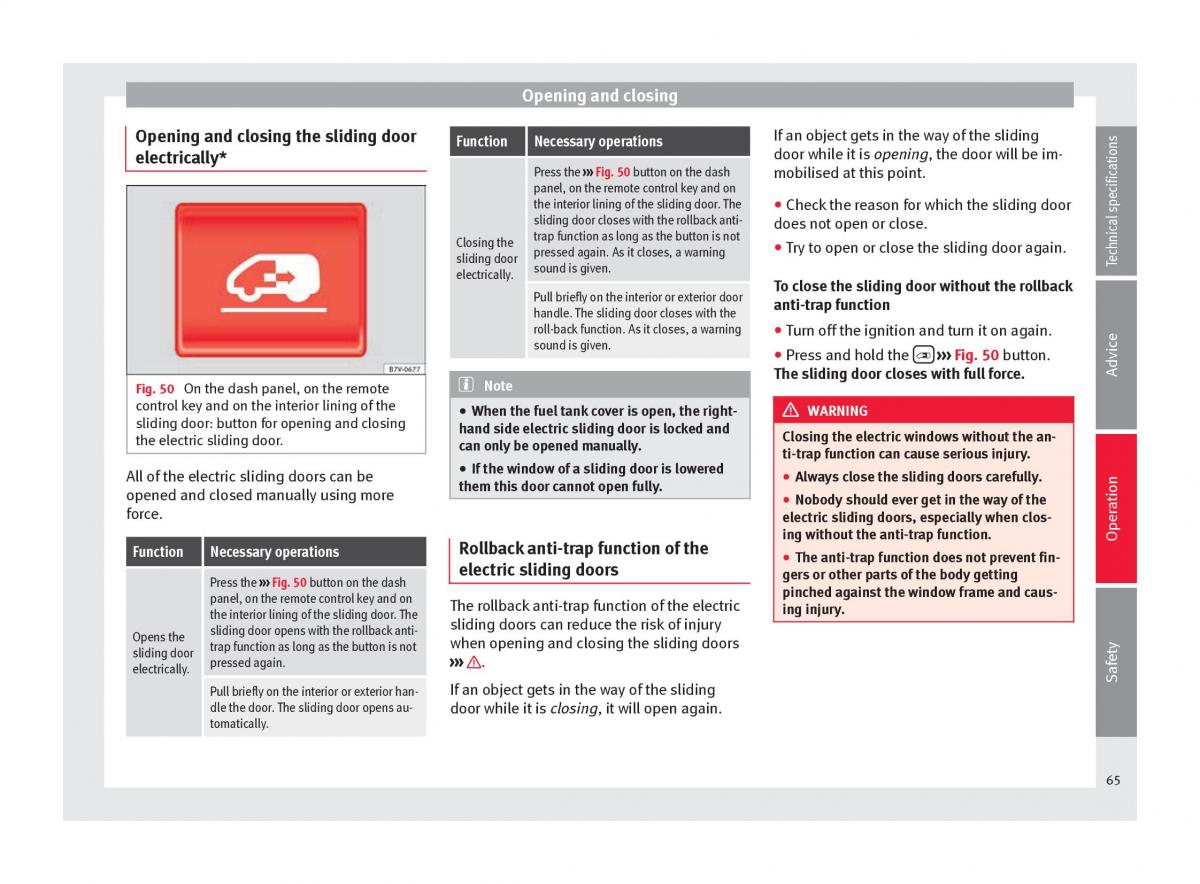 Seat Alhambra II 2 owners manual / page 67