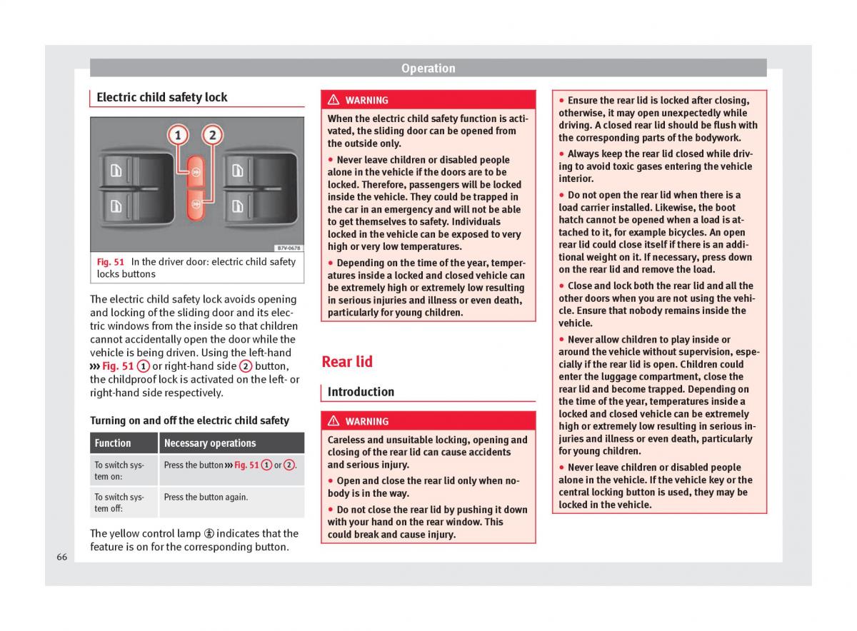 Seat Alhambra II 2 owners manual / page 68