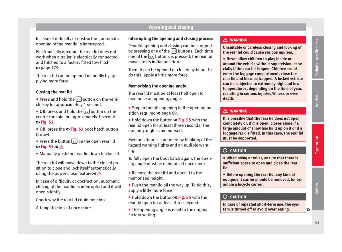 Seat Alhambra II 2 owners manual / page 71