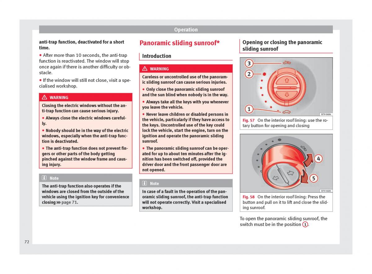 Seat Alhambra II 2 owners manual / page 74