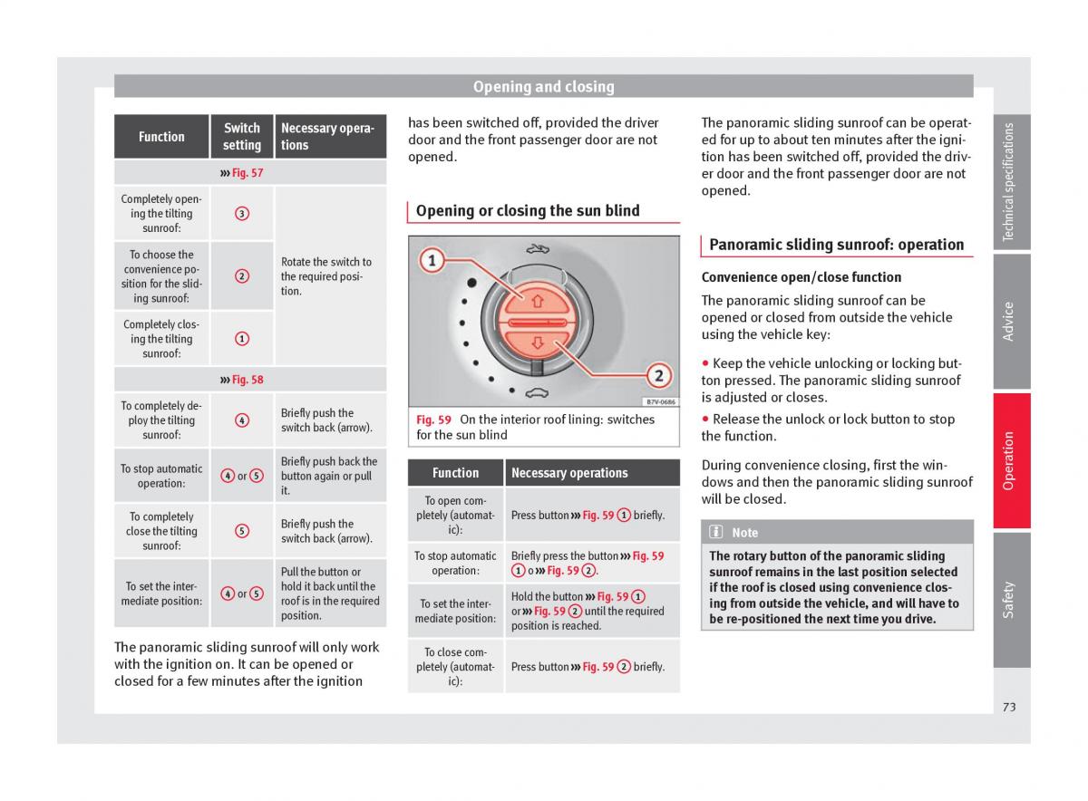 Seat Alhambra II 2 owners manual / page 75