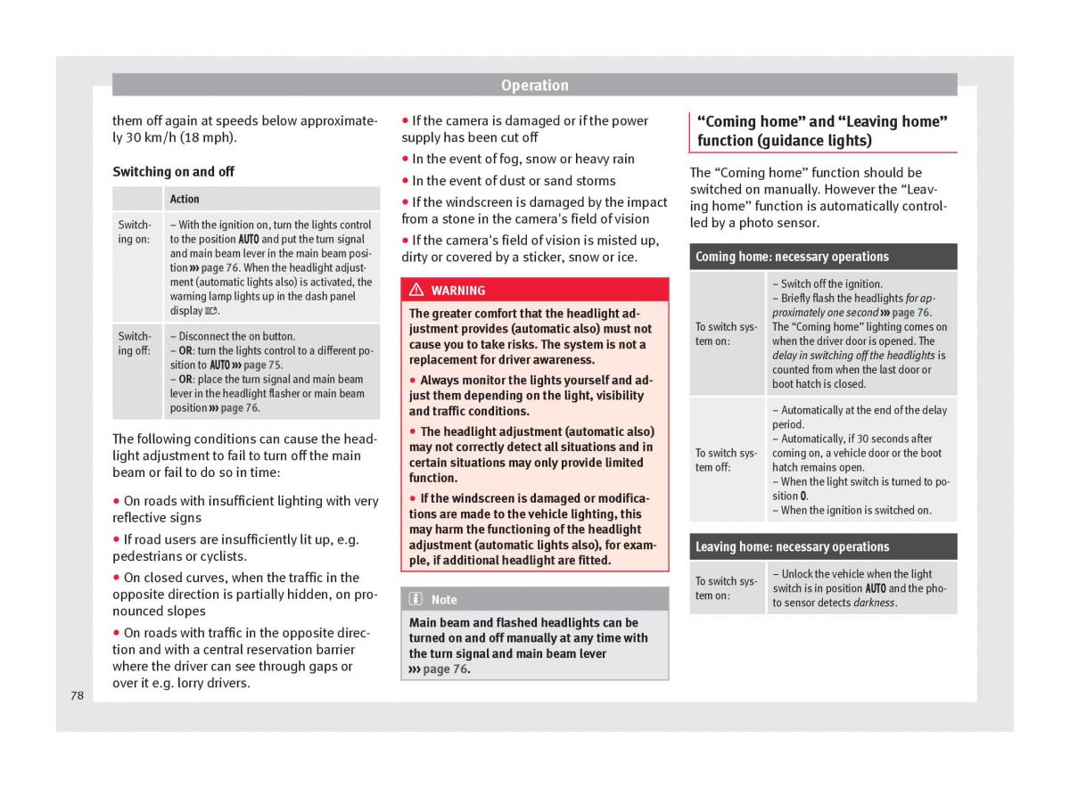 Seat Alhambra II 2 owners manual / page 80