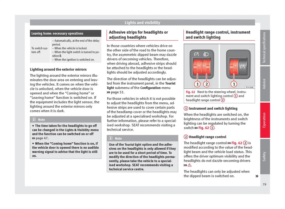 Seat Alhambra II 2 owners manual / page 81