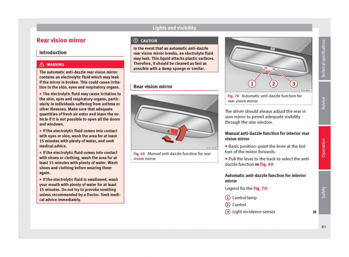 Seat Alhambra II 2 owners manual / page 87