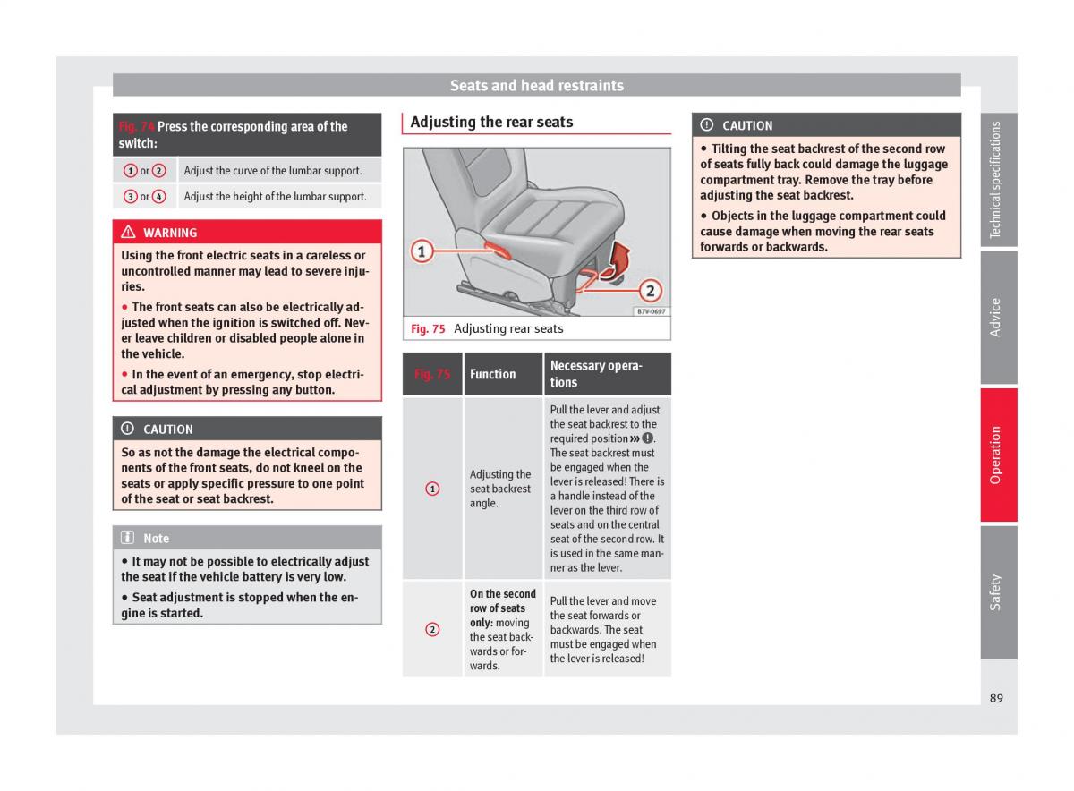 Seat Alhambra II 2 owners manual / page 91