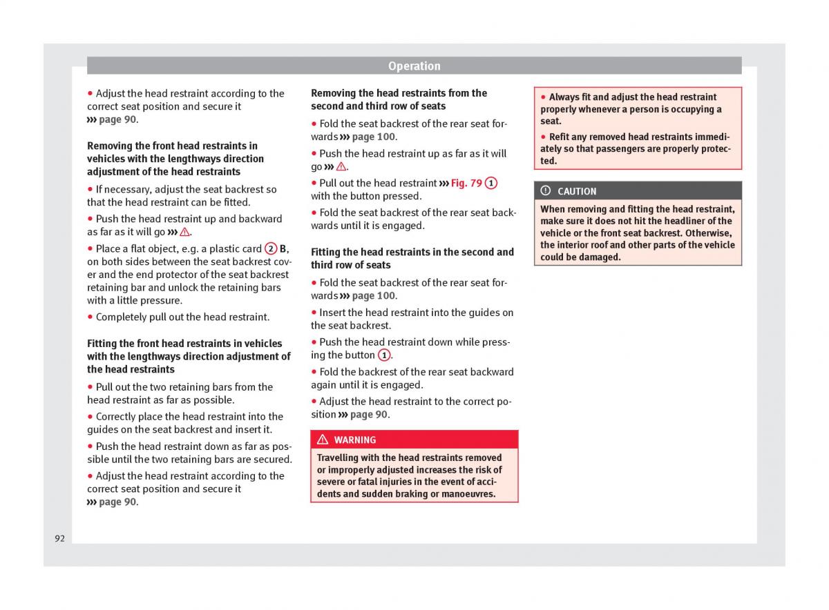 Seat Alhambra II 2 owners manual / page 94