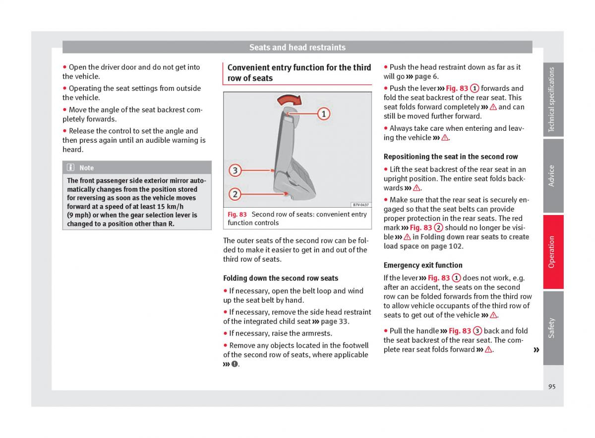 Seat Alhambra II 2 owners manual / page 97