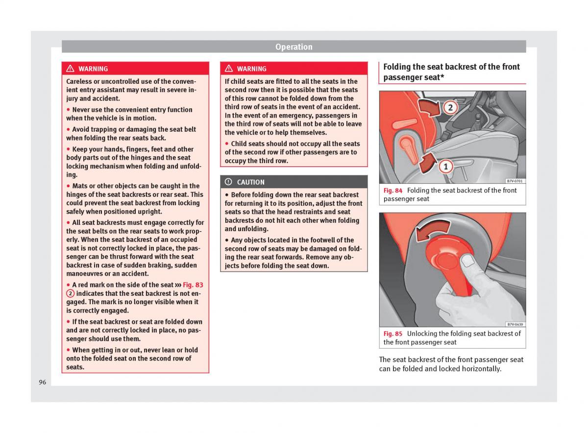 Seat Alhambra II 2 owners manual / page 98