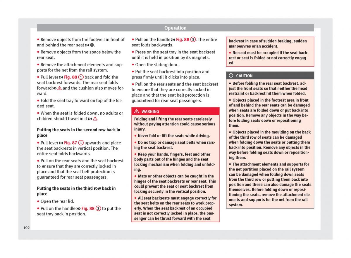 Seat Alhambra II 2 owners manual / page 104