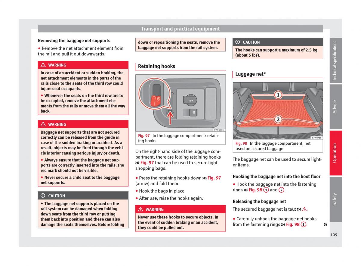 Seat Alhambra II 2 owners manual / page 111