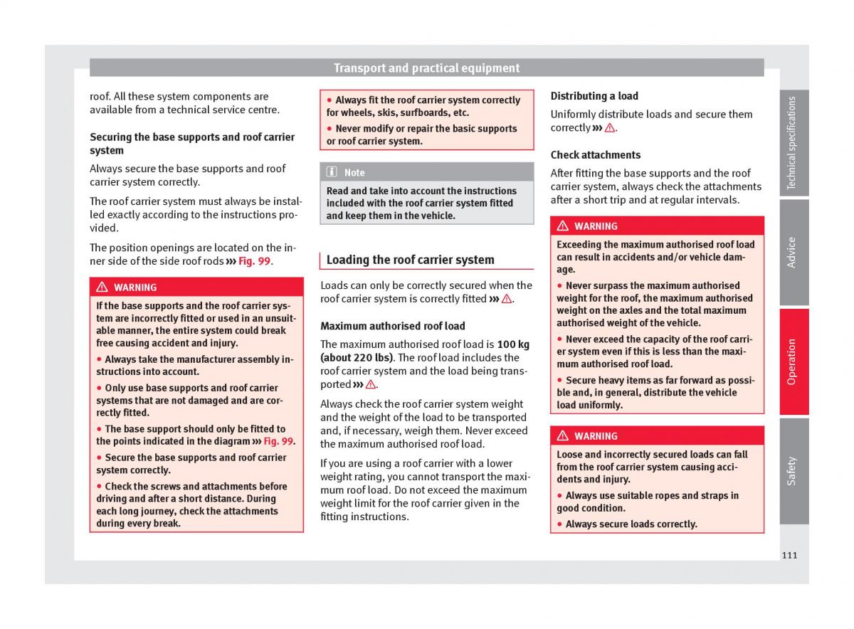 Seat Alhambra II 2 owners manual / page 113