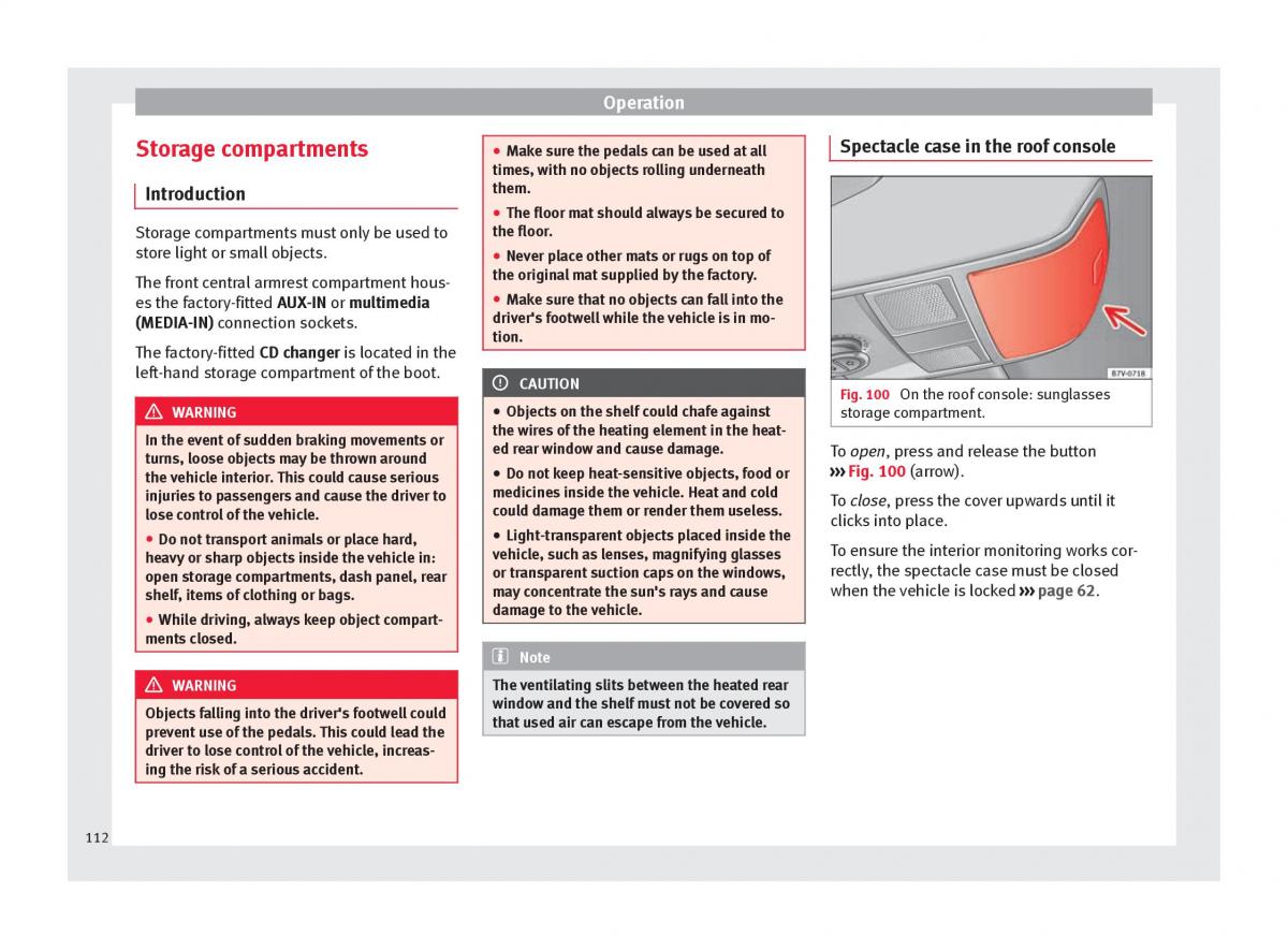 Seat Alhambra II 2 owners manual / page 114