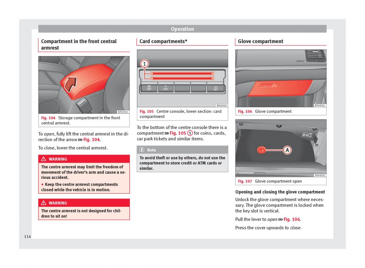 Seat Alhambra II 2 owners manual / page 116