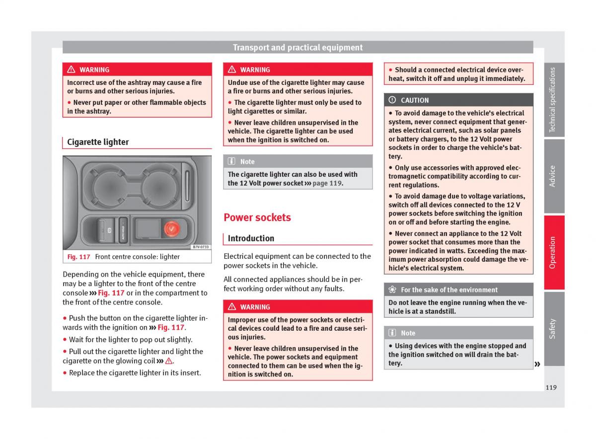 Seat Alhambra II 2 owners manual / page 121