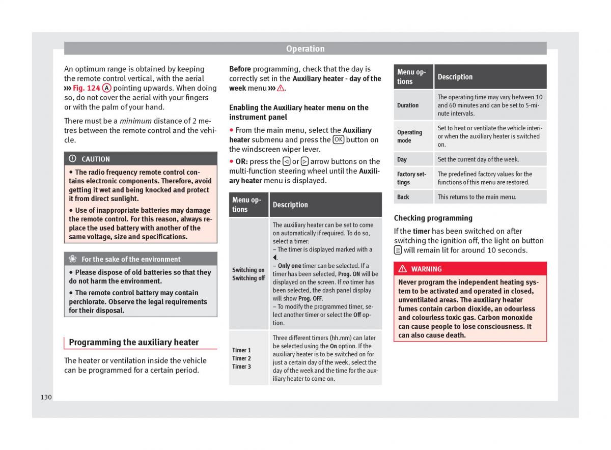 Seat Alhambra II 2 owners manual / page 132