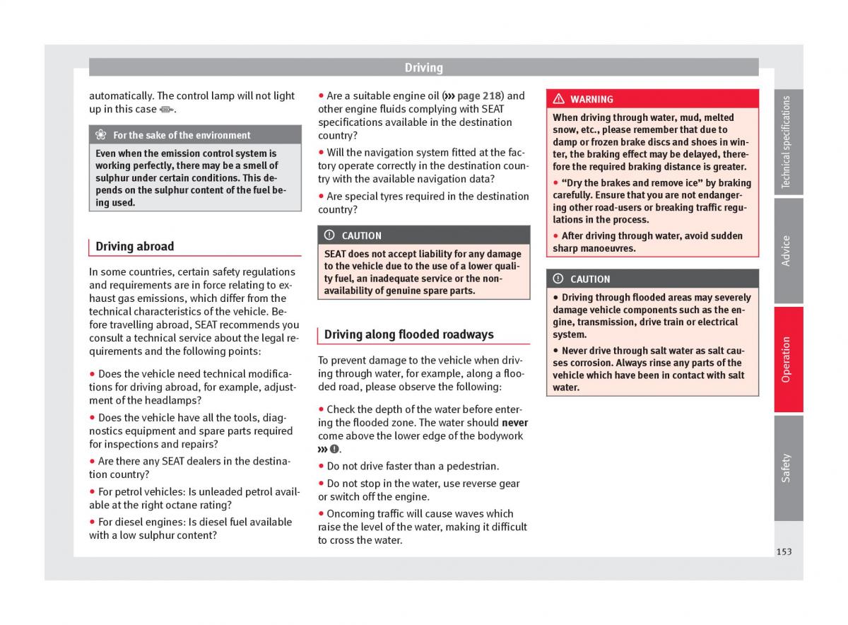 Seat Alhambra II 2 owners manual / page 155