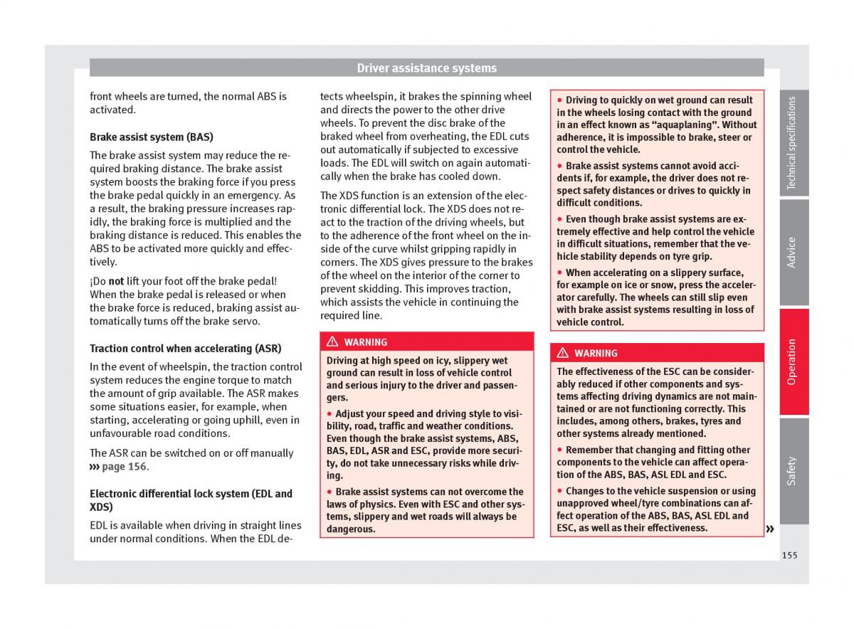 Seat Alhambra II 2 owners manual / page 157