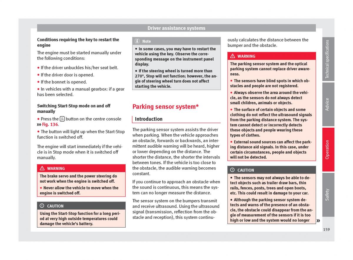 Seat Alhambra II 2 owners manual / page 161