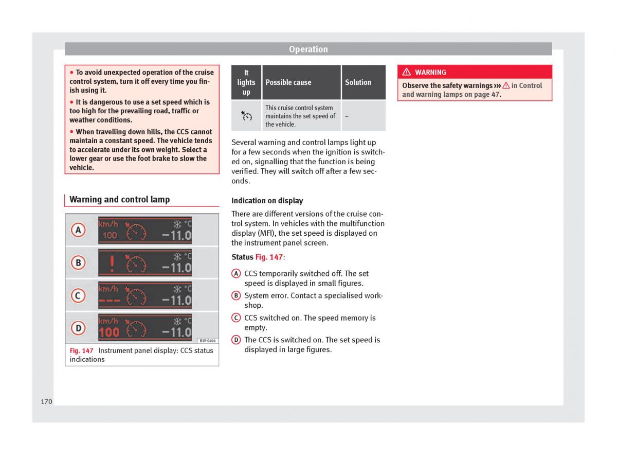 Seat Alhambra II 2 owners manual / page 172