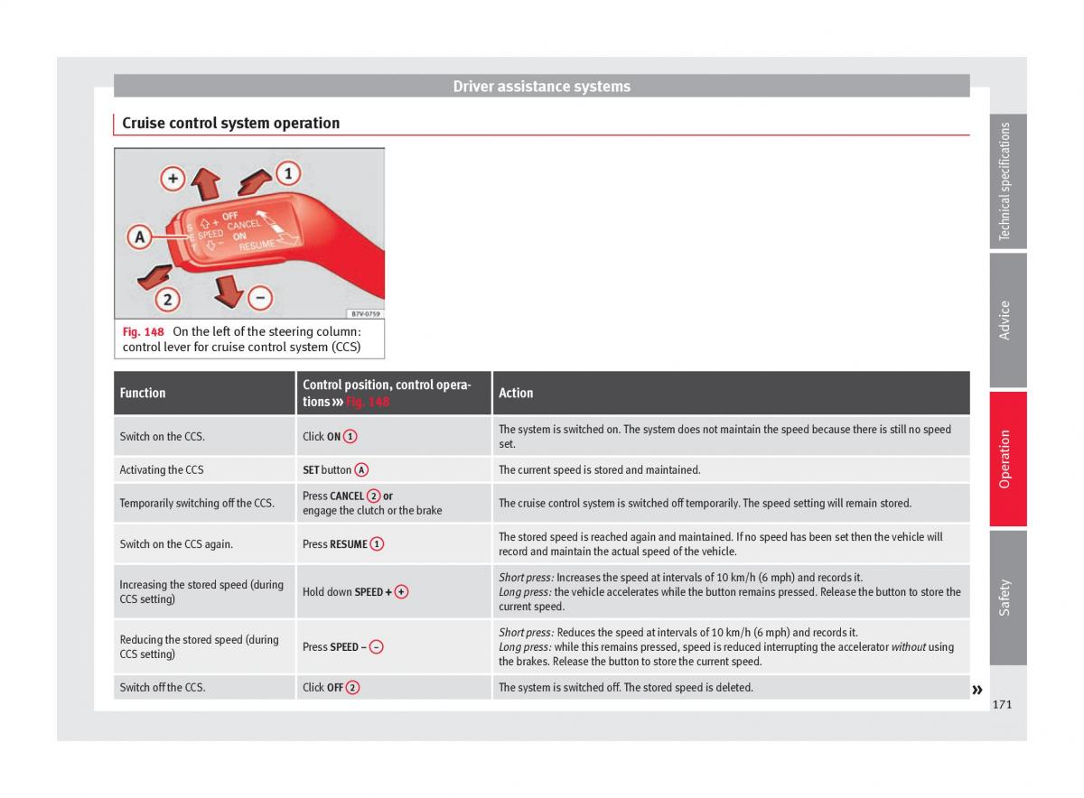 Seat Alhambra II 2 owners manual / page 173