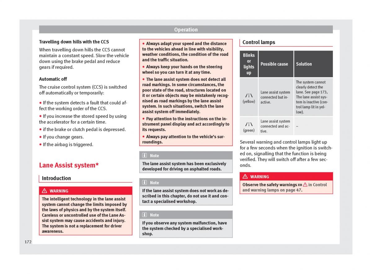 Seat Alhambra II 2 owners manual / page 174