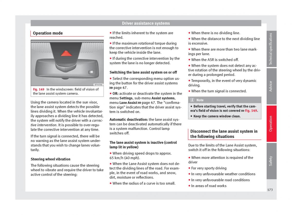 Seat Alhambra II 2 owners manual / page 175