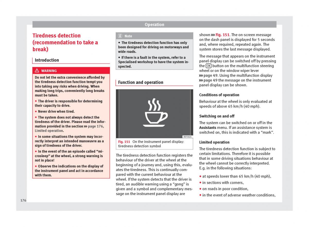 Seat Alhambra II 2 owners manual / page 178