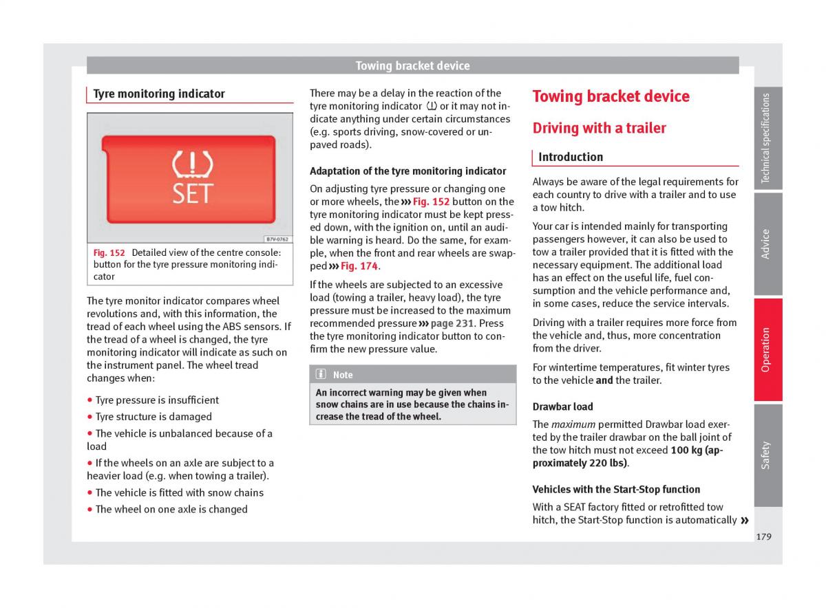 Seat Alhambra II 2 owners manual / page 181