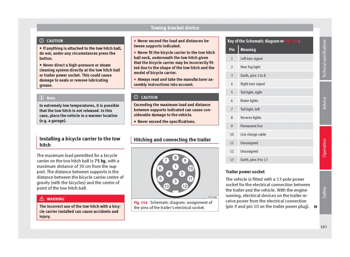 Seat Alhambra II 2 owners manual / page 185