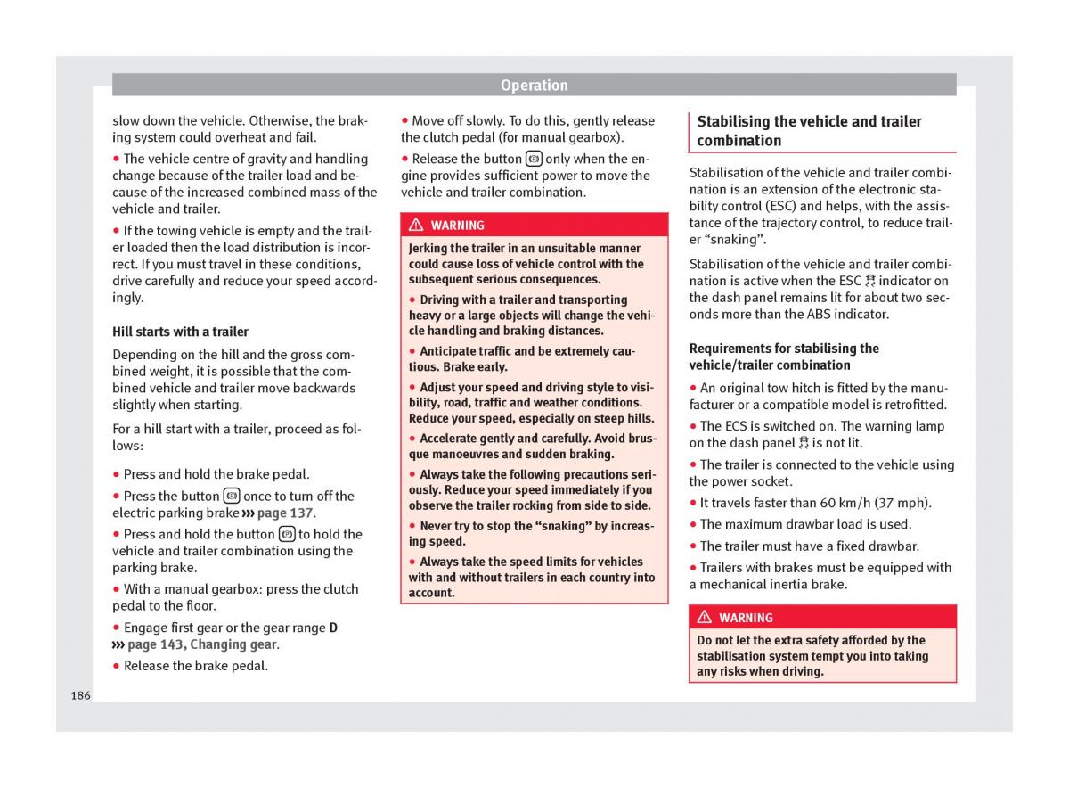 Seat Alhambra II 2 owners manual / page 188