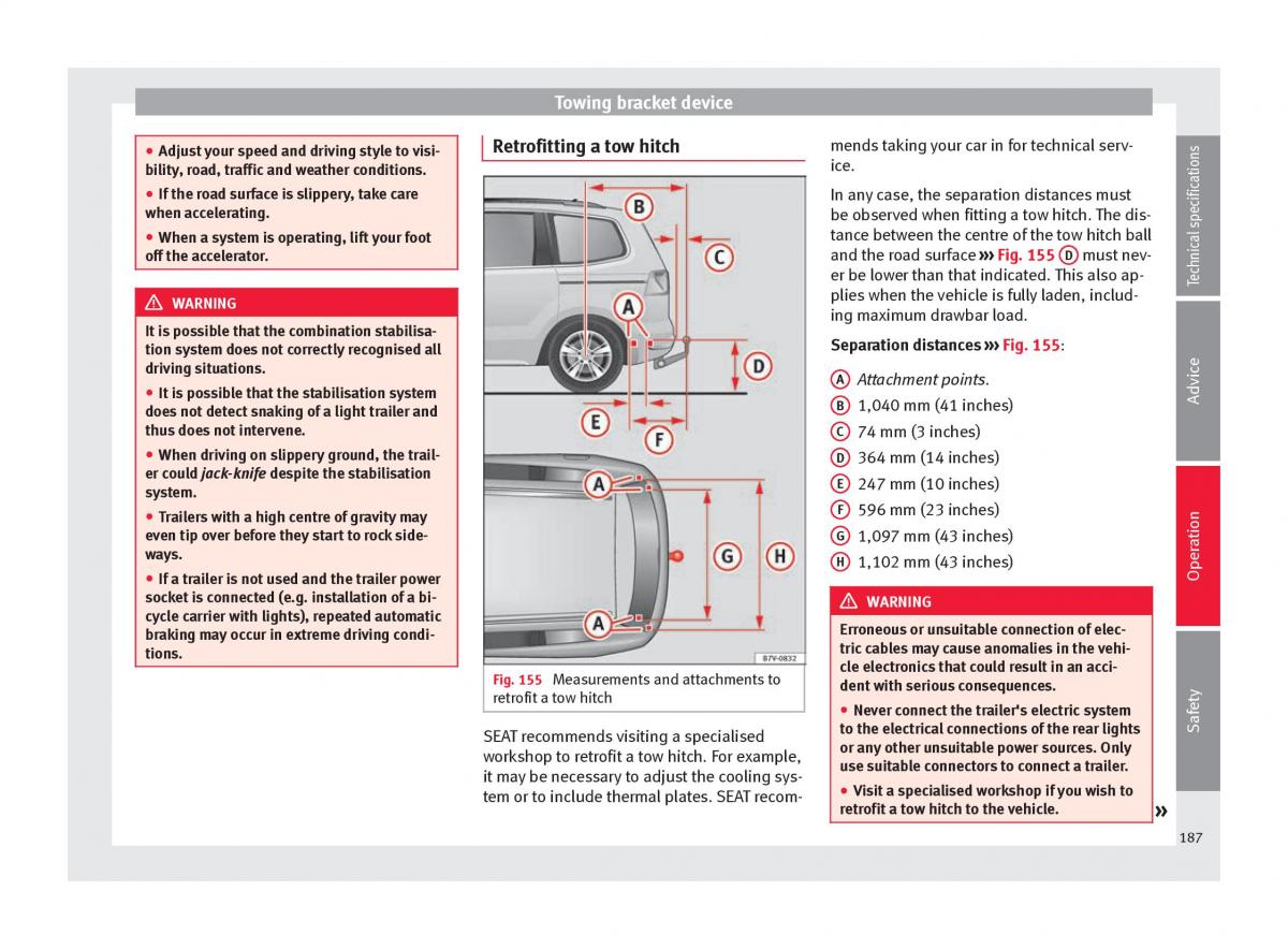 Seat Alhambra II 2 owners manual / page 189