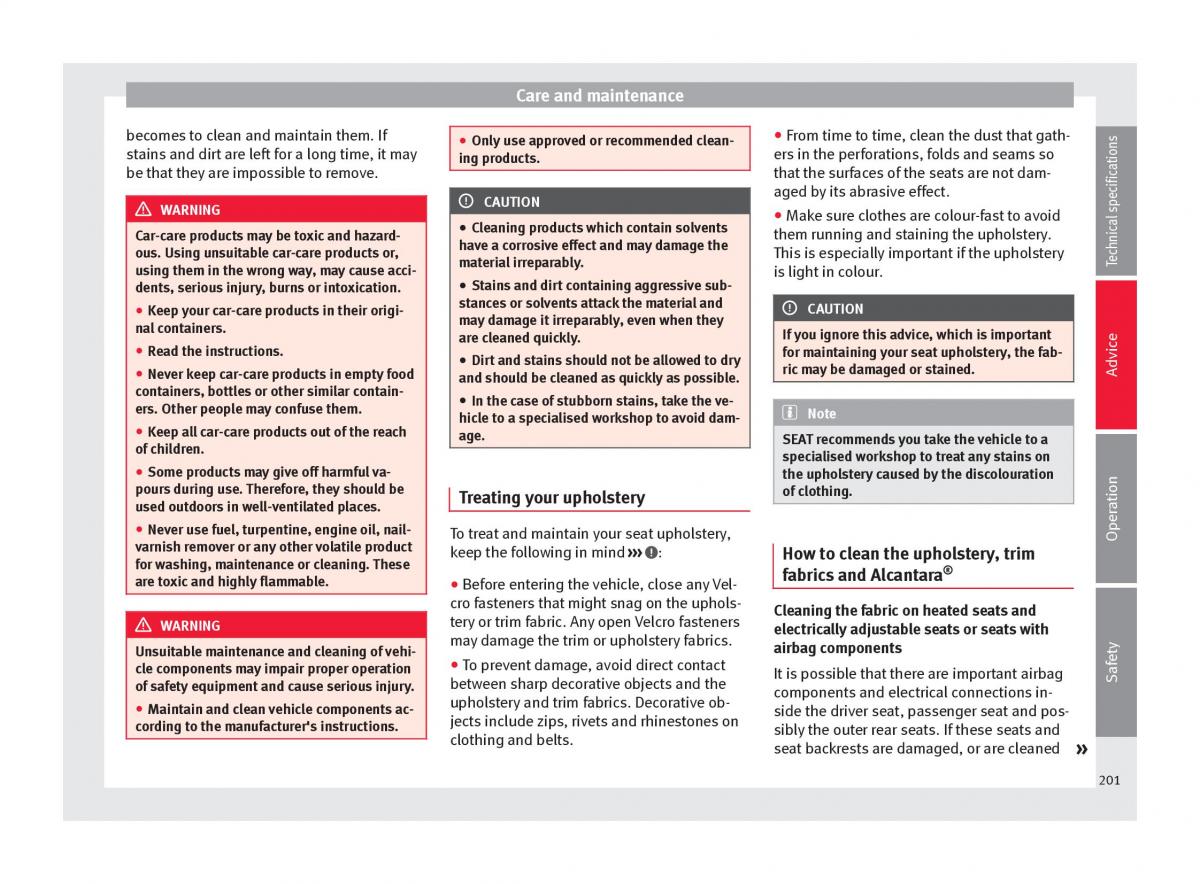 Seat Alhambra II 2 owners manual / page 203