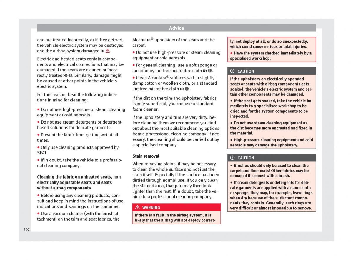 Seat Alhambra II 2 owners manual / page 204