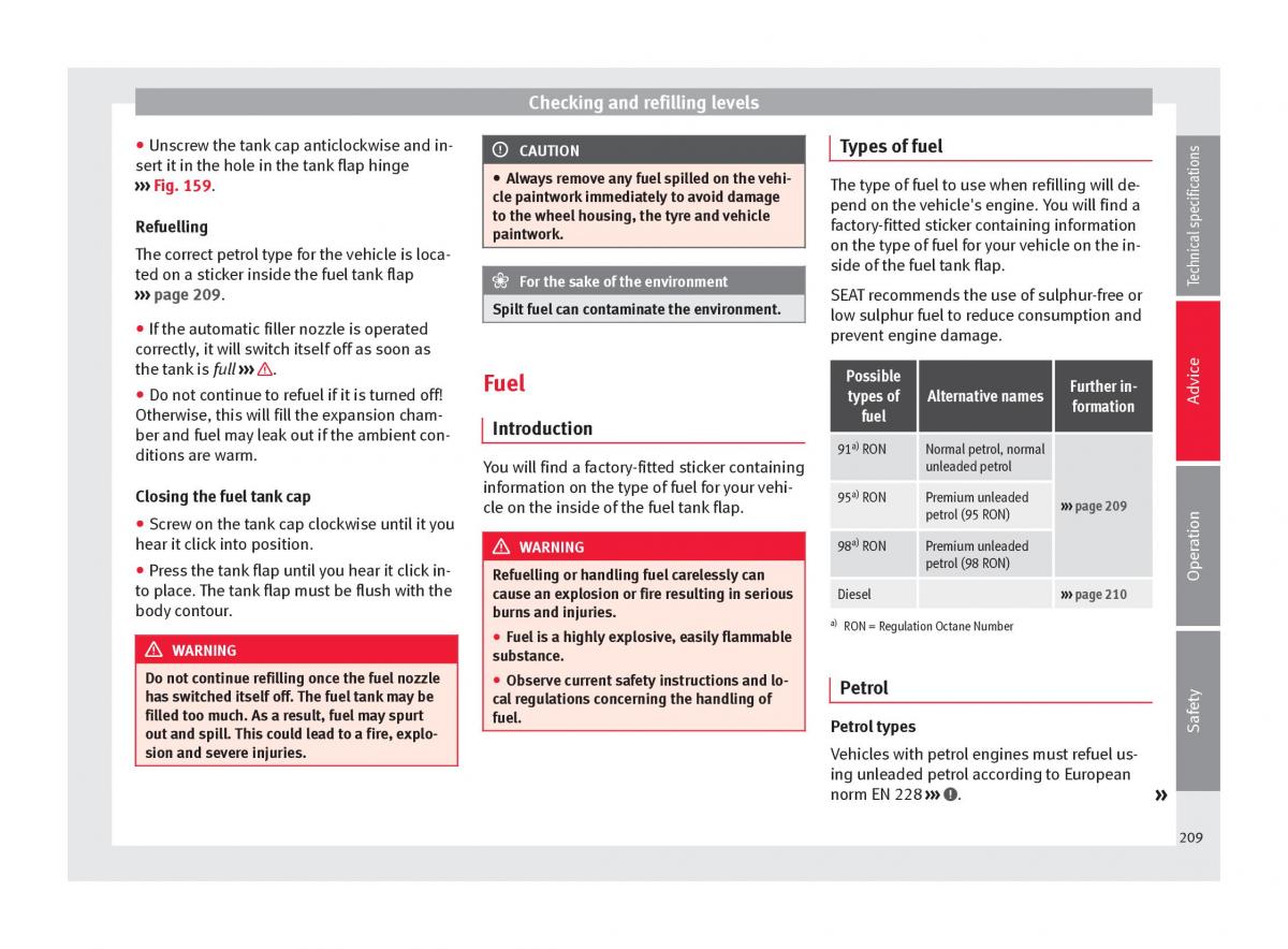 Seat Alhambra II 2 owners manual / page 211