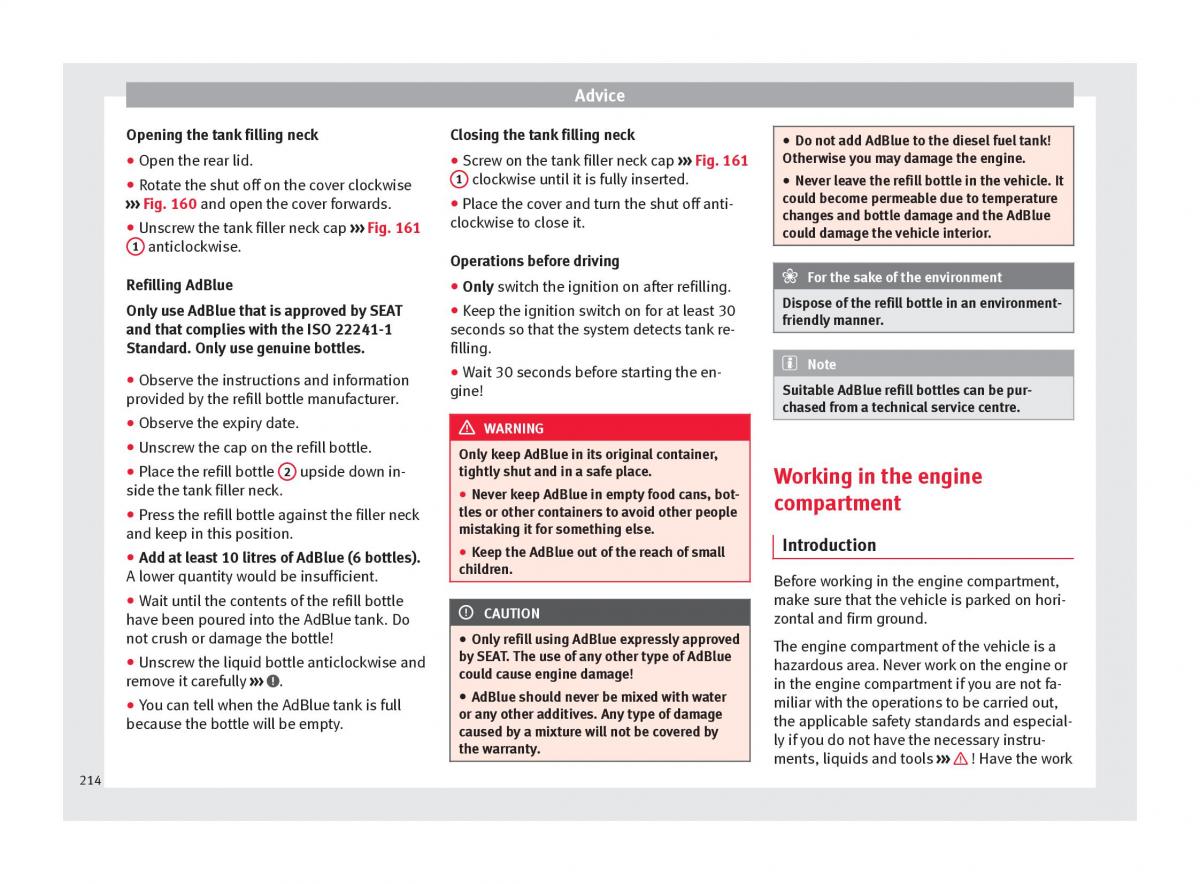 Seat Alhambra II 2 owners manual / page 216