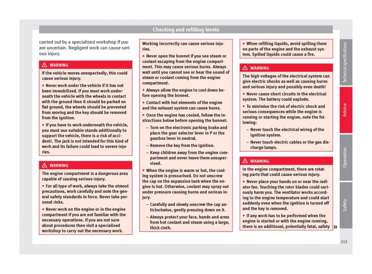 Seat Alhambra II 2 owners manual / page 217