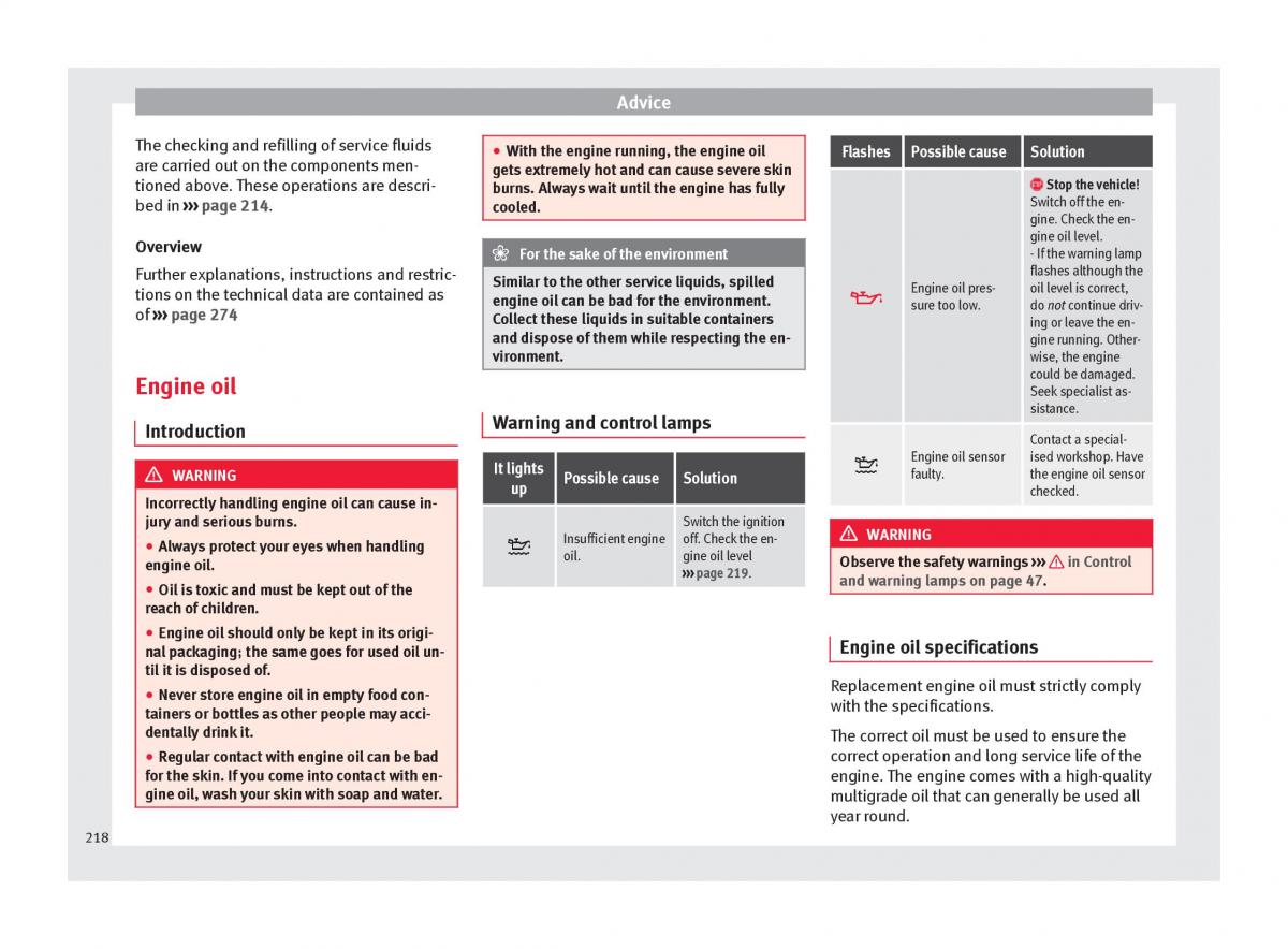 Seat Alhambra II 2 owners manual / page 220