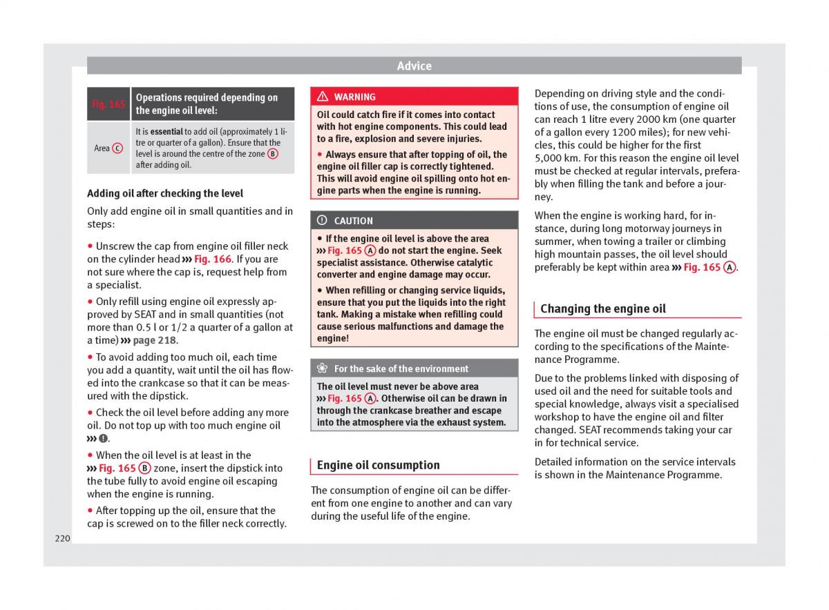 Seat Alhambra II 2 owners manual / page 222