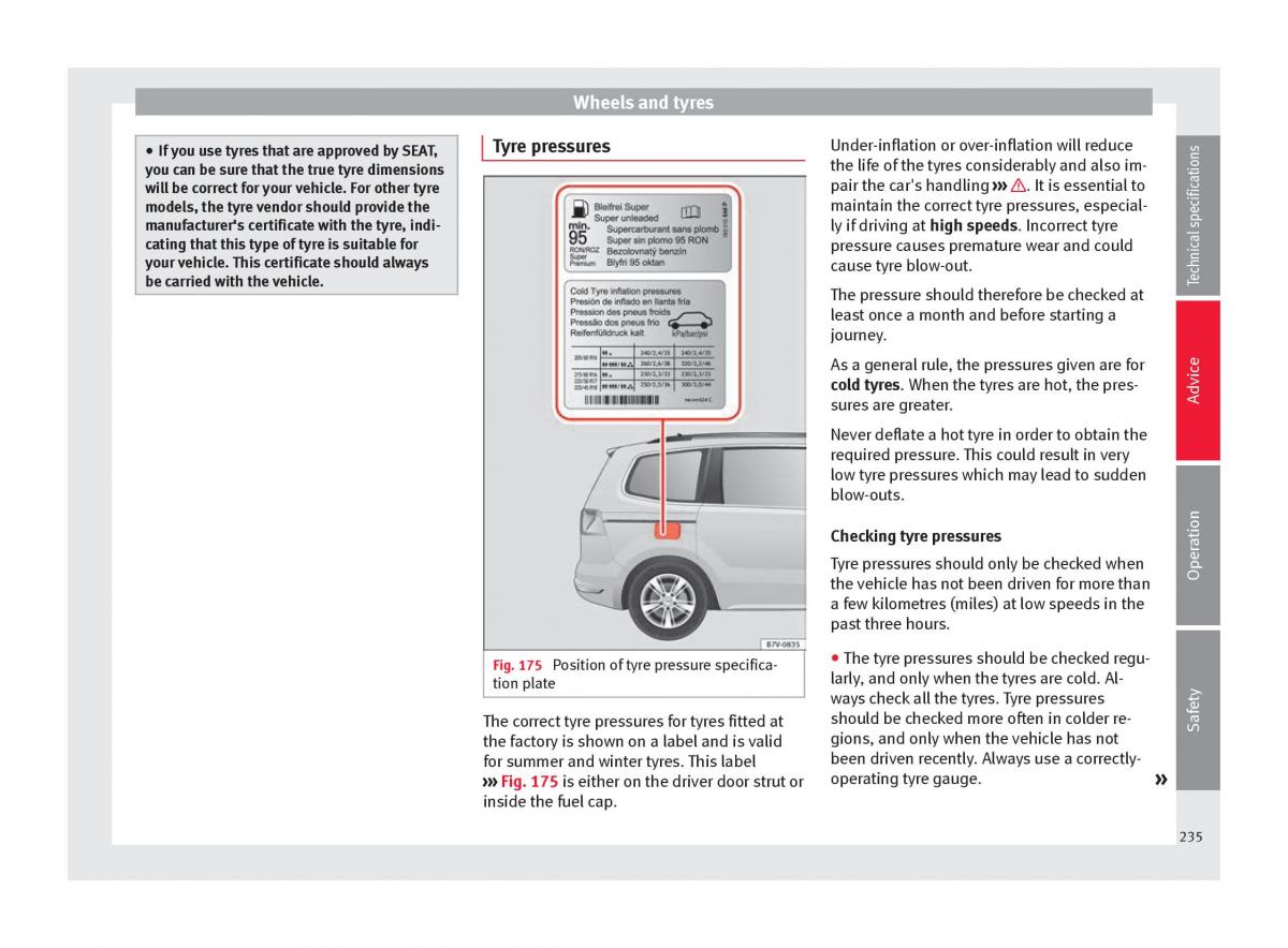 Seat Alhambra II 2 owners manual / page 237