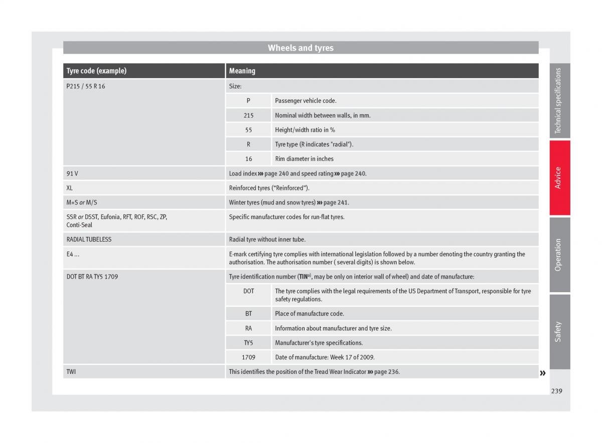 Seat Alhambra II 2 owners manual / page 241