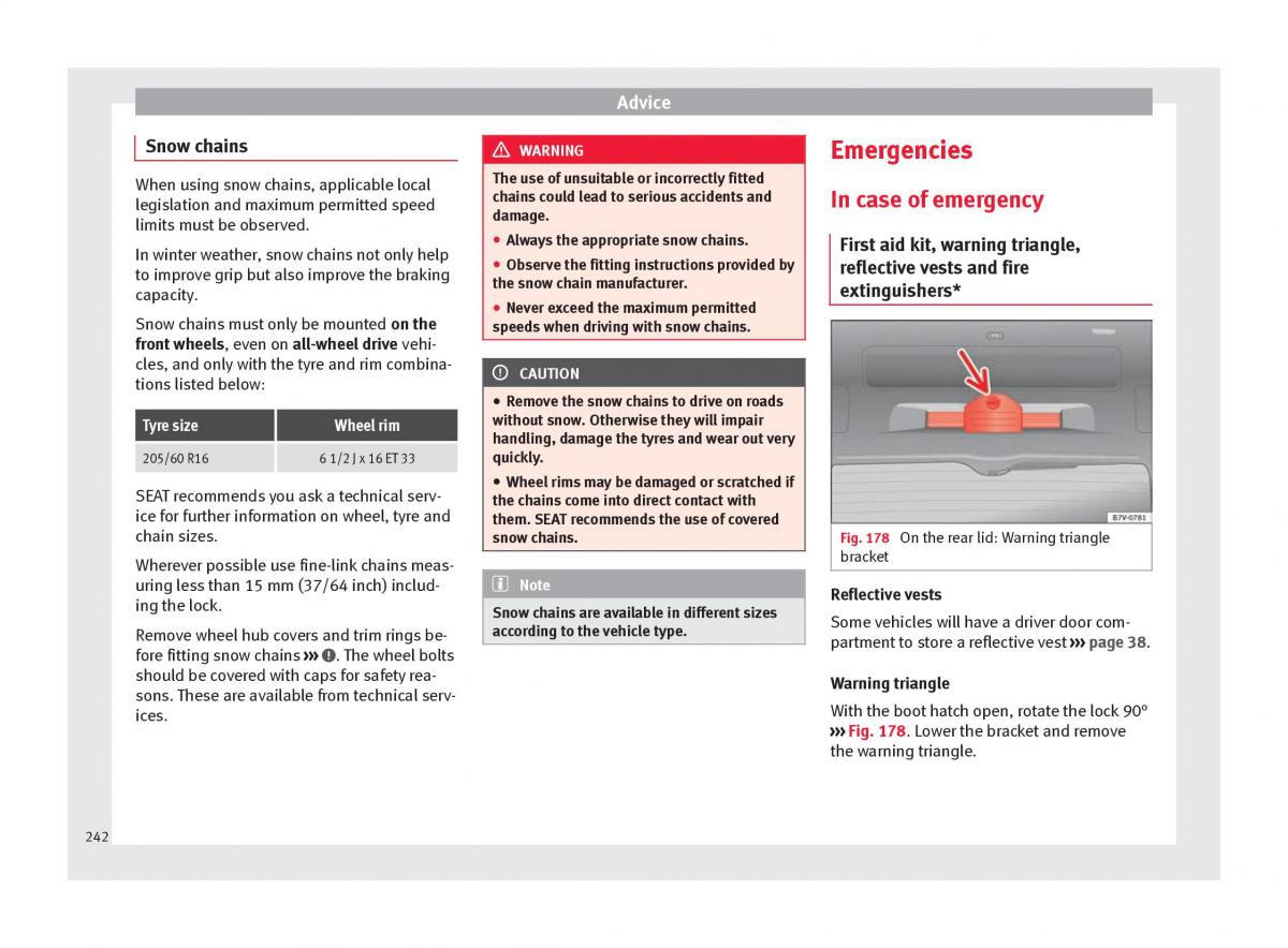 Seat Alhambra II 2 owners manual / page 244