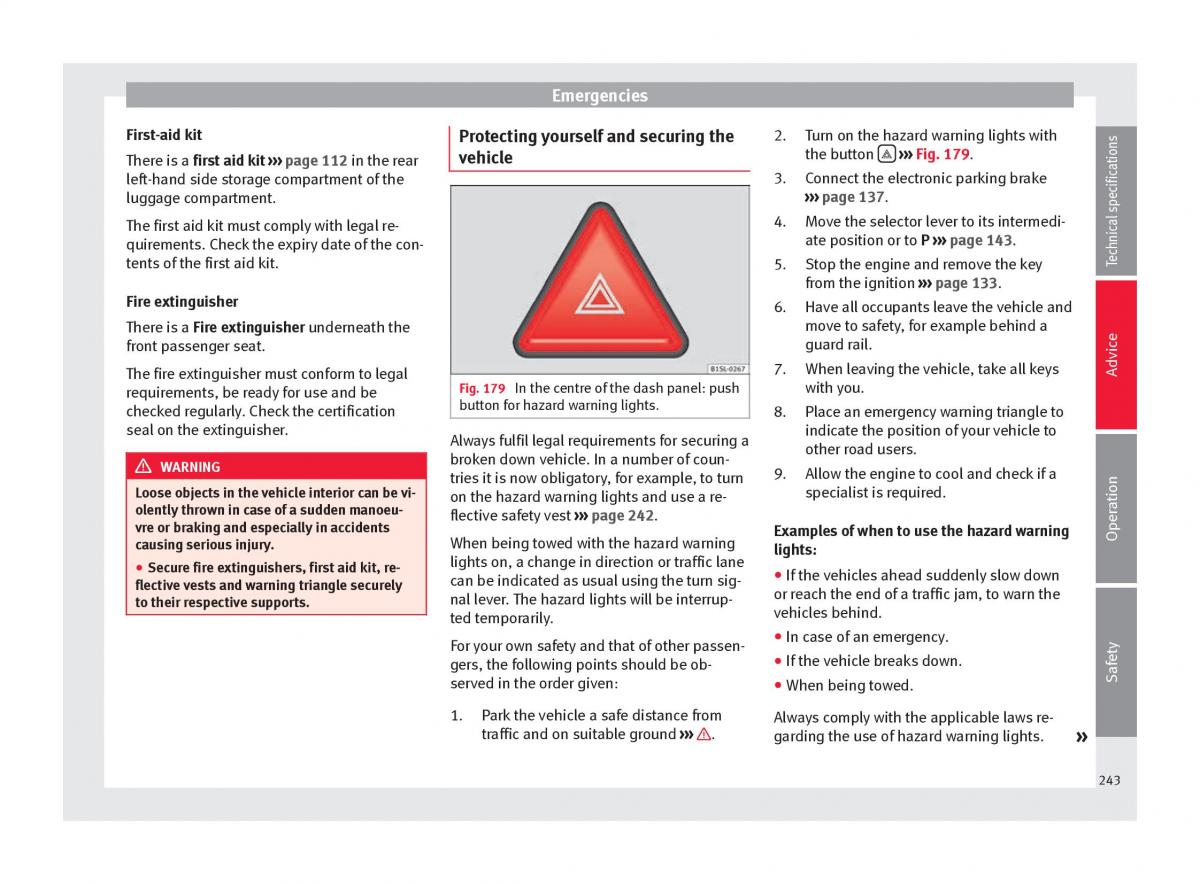 Seat Alhambra II 2 owners manual / page 245