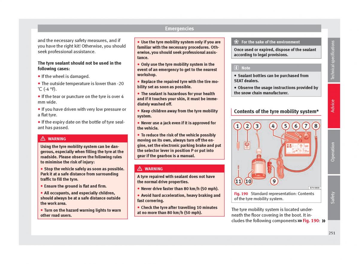 Seat Alhambra II 2 owners manual / page 253