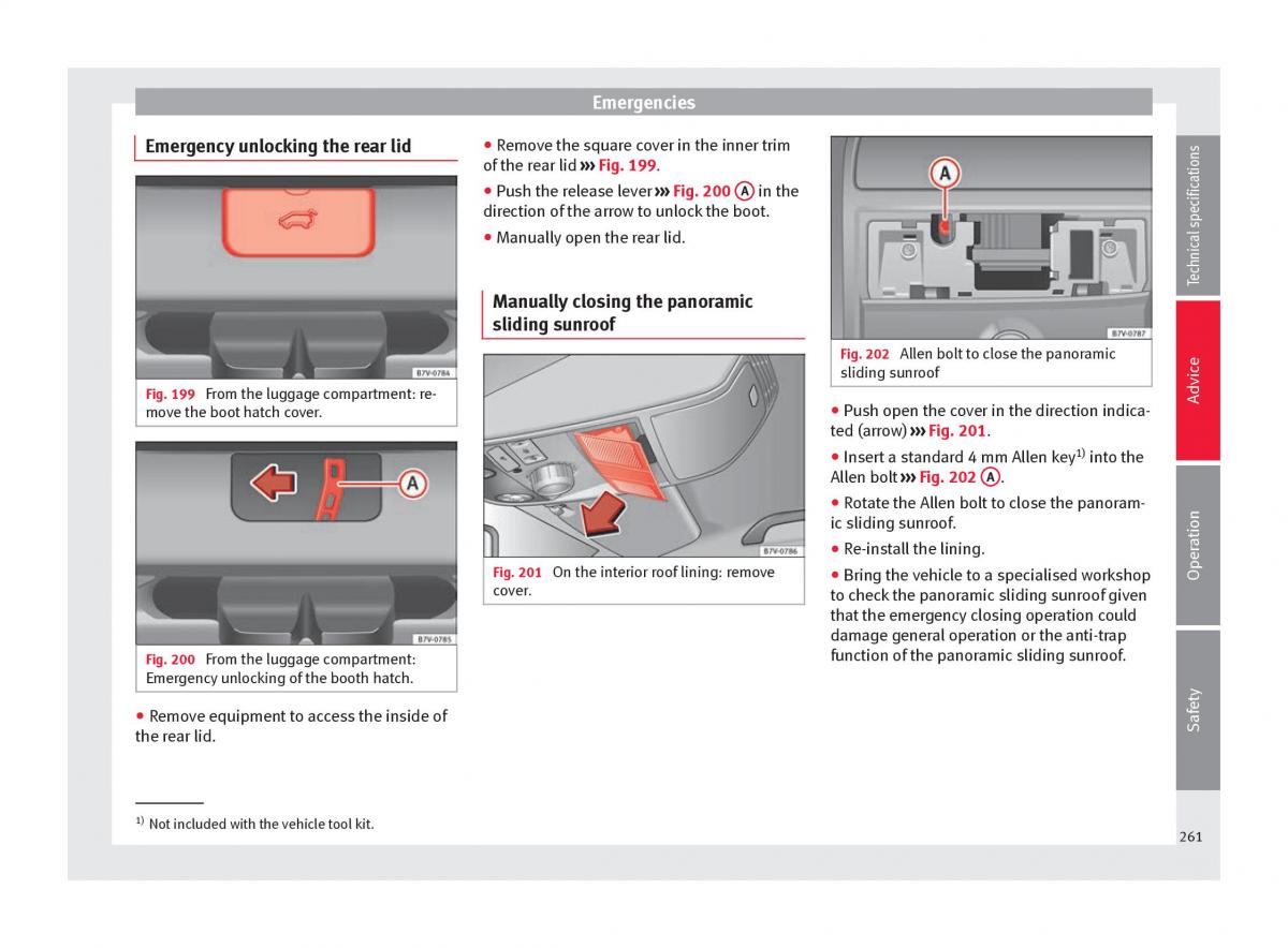 Seat Alhambra II 2 owners manual / page 263