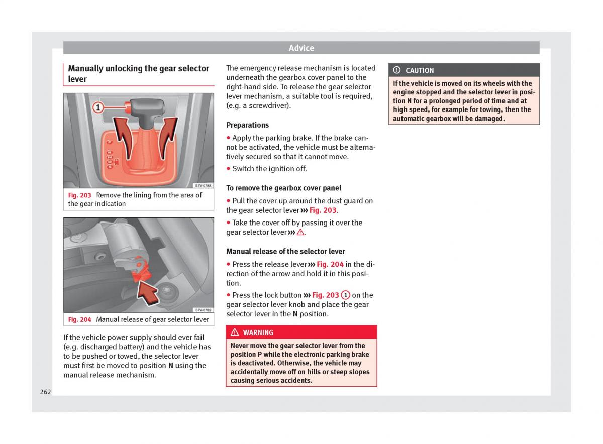 Seat Alhambra II 2 owners manual / page 264